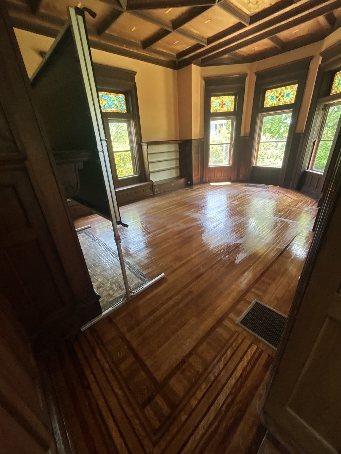 Room after post-construction cleaning